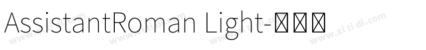 AssistantRoman Light字体转换